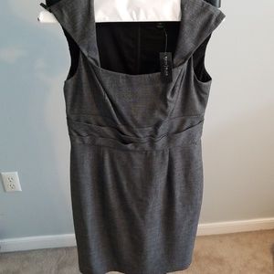 White House Black Market gray dress